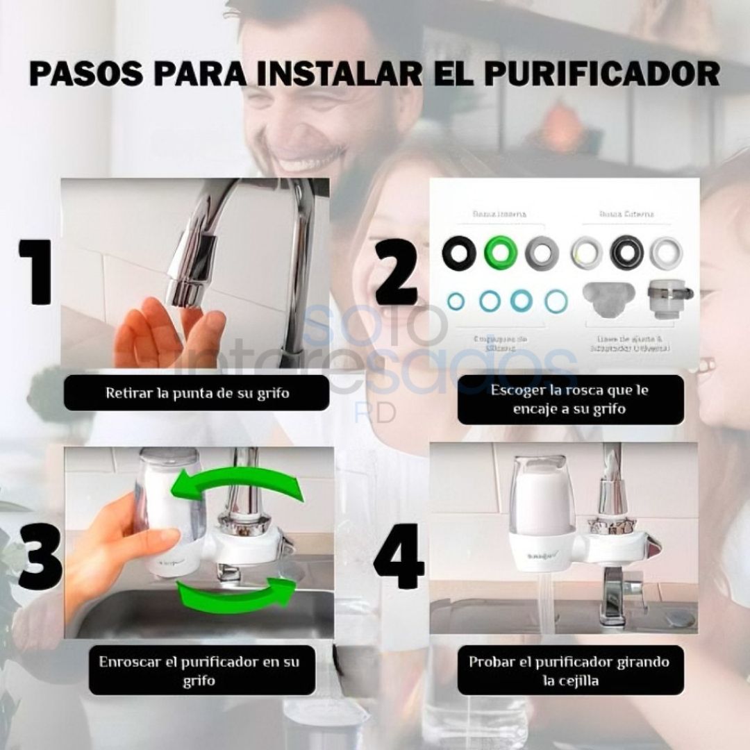 AguaPura – Purificador de Agua para Grifo con Filtro Avanzado