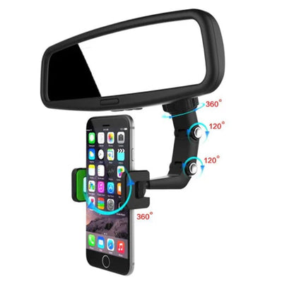 Soporte multifuncional para teléfono de espejo retrovisor