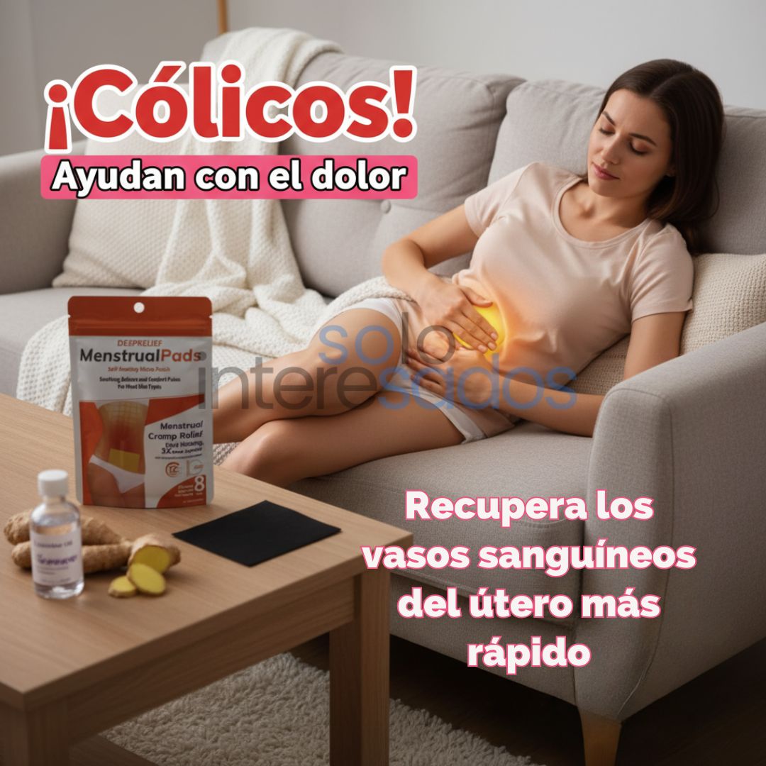 Parches Alivio Menstrual – Calor Natural que Relaja y Alivia el Dolor (16 parches)