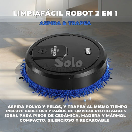 LimpiaFácil Robot 2 en 1 Aspira & Trapea