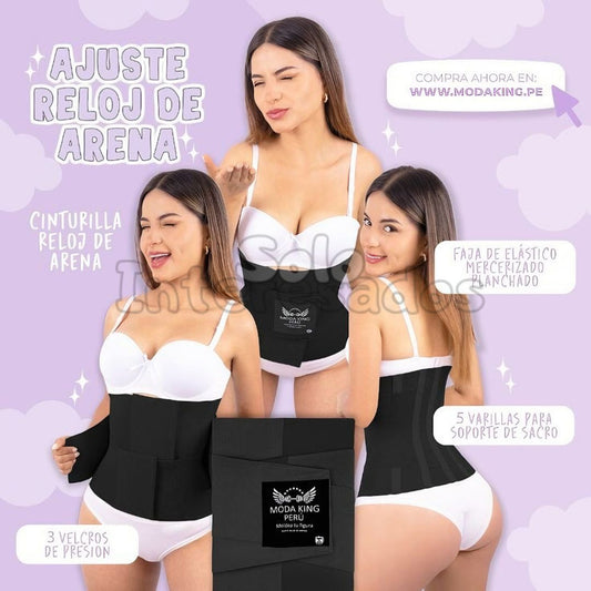 FAJA REDUCTORA MODA KING PERÚ NEGRA 100% ORIGINAL