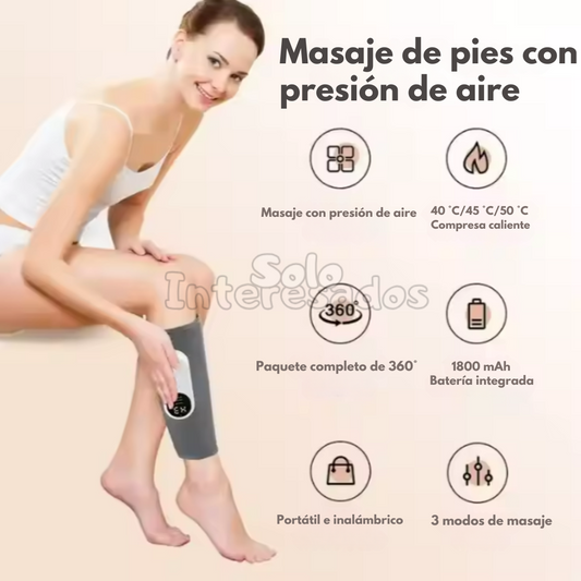 Masajeador Eléctrico 360° de Pantorrilla Y Brazos — Compresión de Aire Premium