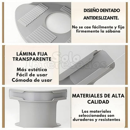 Sujetador para Sábanas – ¡Ordena tu cama al instante! 🌟 4 piezas