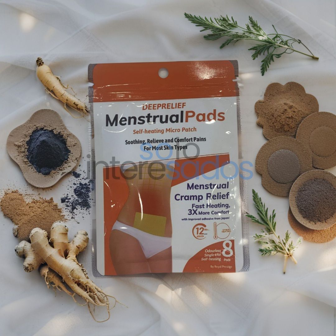 Parches Alivio Menstrual – Calor Natural que Relaja y Alivia el Dolor (16 parches)