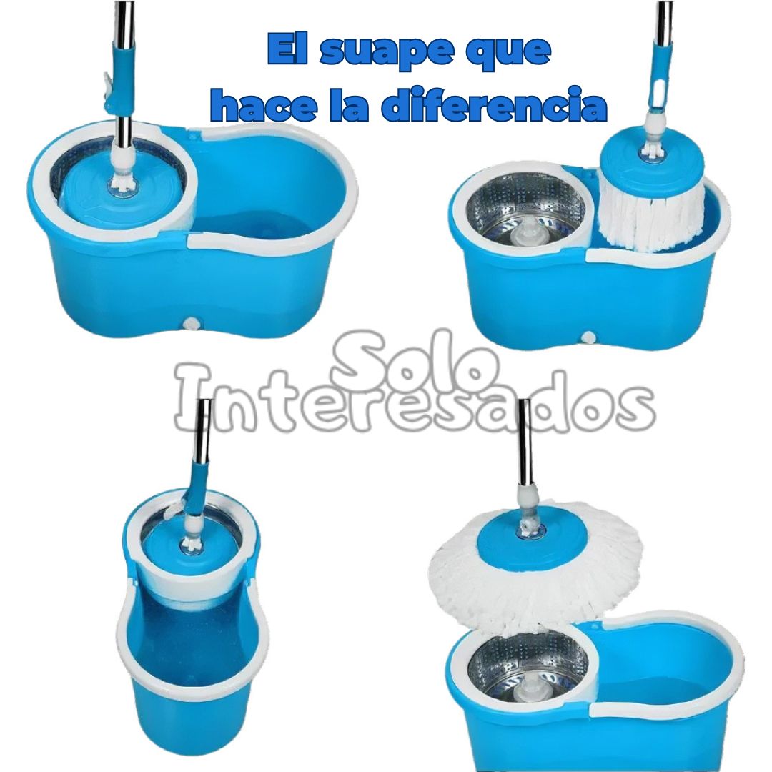 Trapeador Mágico Giratorio 360° y Súper Absorbente