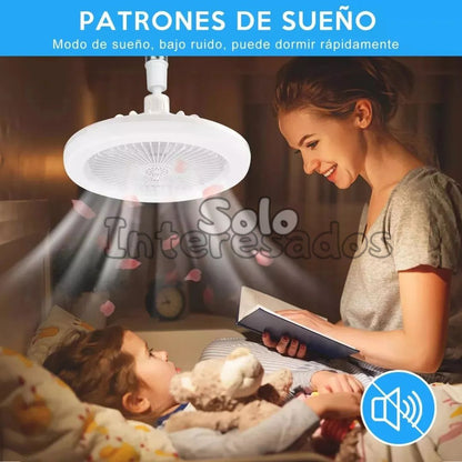 BrisaLuz – Bombillo y Abanico LED con Aroma 3 en 1