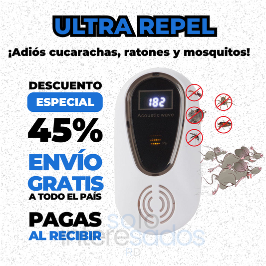 UltraRepel – Repelente Ultrasónico de Plagas Efectivo y Silencioso