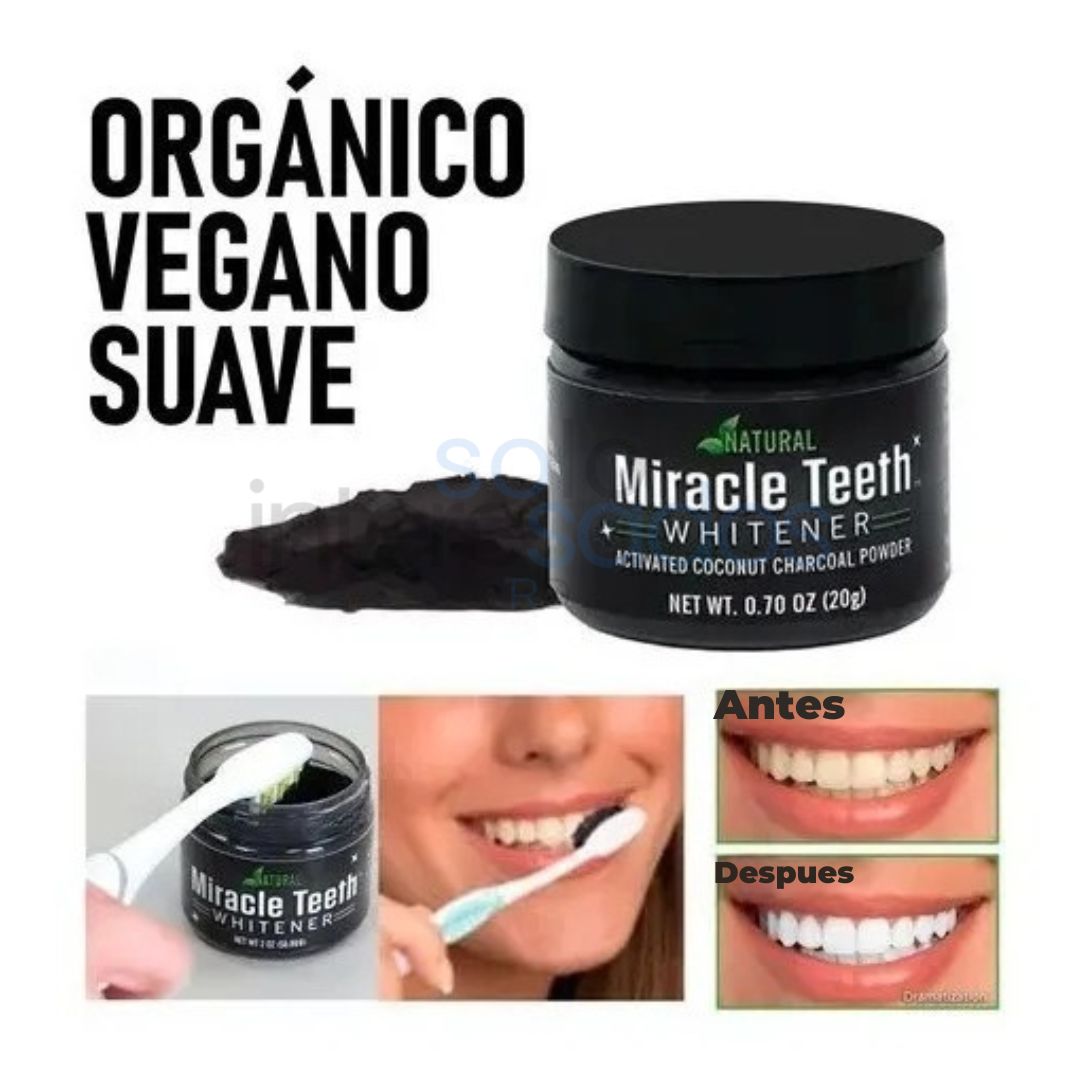 BlanquiCarbón – Blanqueador Natural con Carbón Activado y Coco 2X1 40g