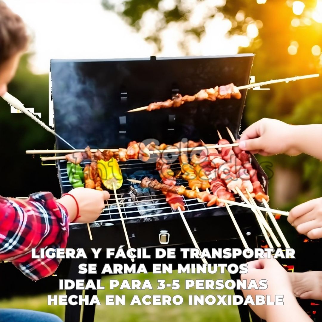 🍖 Parrilla Portátil AsadoKing + UTENCILIOS