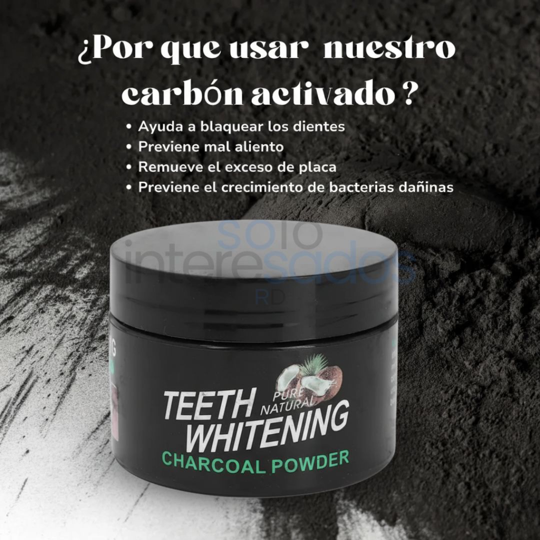 BlanquiCarbón – Blanqueador Natural con Carbón Activado y Coco 2X1 40g