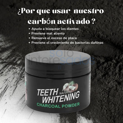 BlanquiCarbón – Blanqueador Natural con Carbón Activado y Coco 2X1 40g