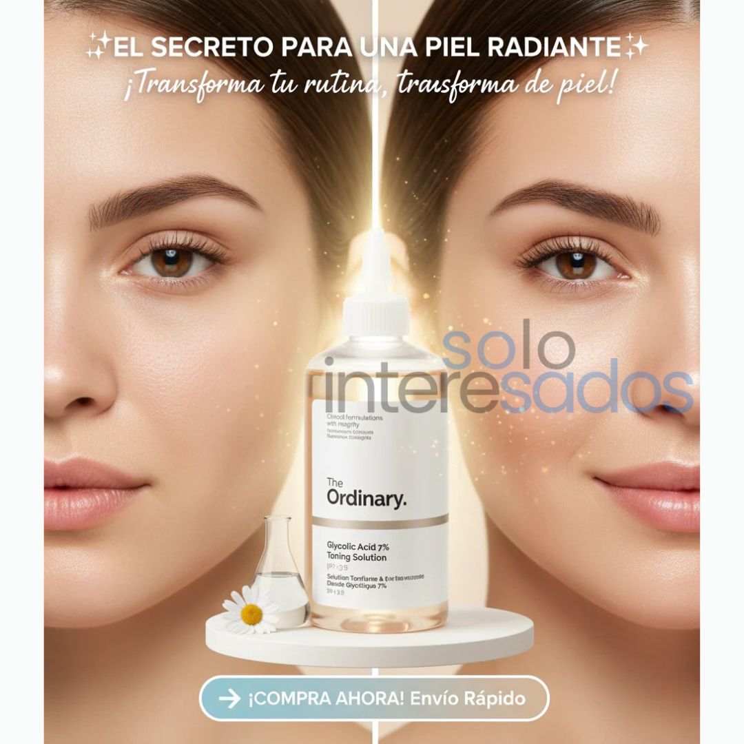 The Ordinary Glow Tónico  7 % Ácido Glicólico 240ML/ 100% ORIGINAL