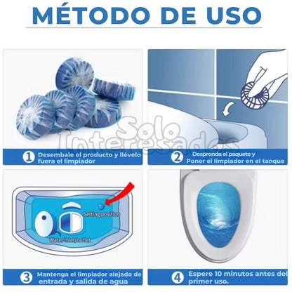 FreshClean Tabs – Pastillas Poderosas para Inodoro 8 UNIDADES