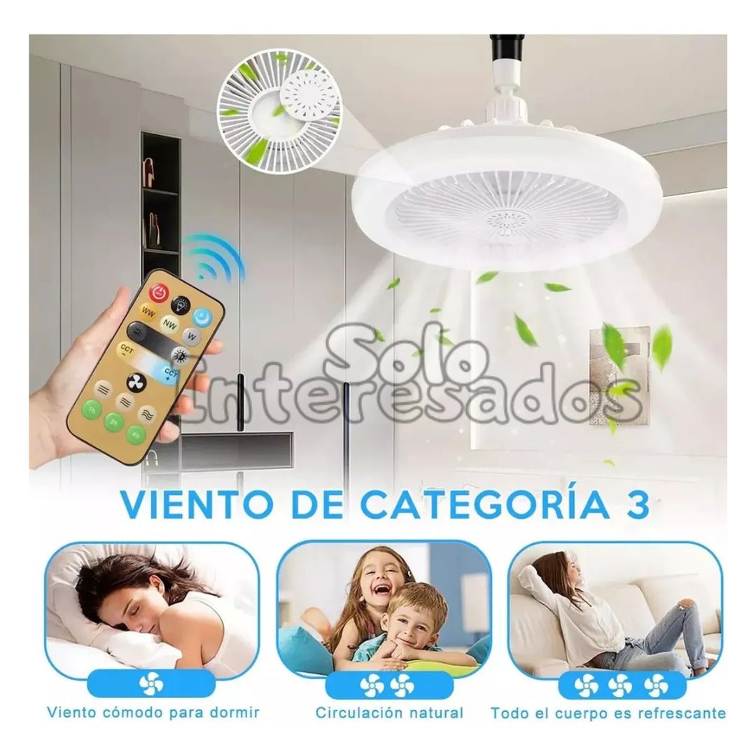BrisaLuz – Bombillo y Abanico LED con Aroma 3 en 1
