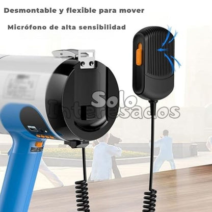 MegaVoz – Megáfono Portátil con Micrófono, Bluetooth y Sirena