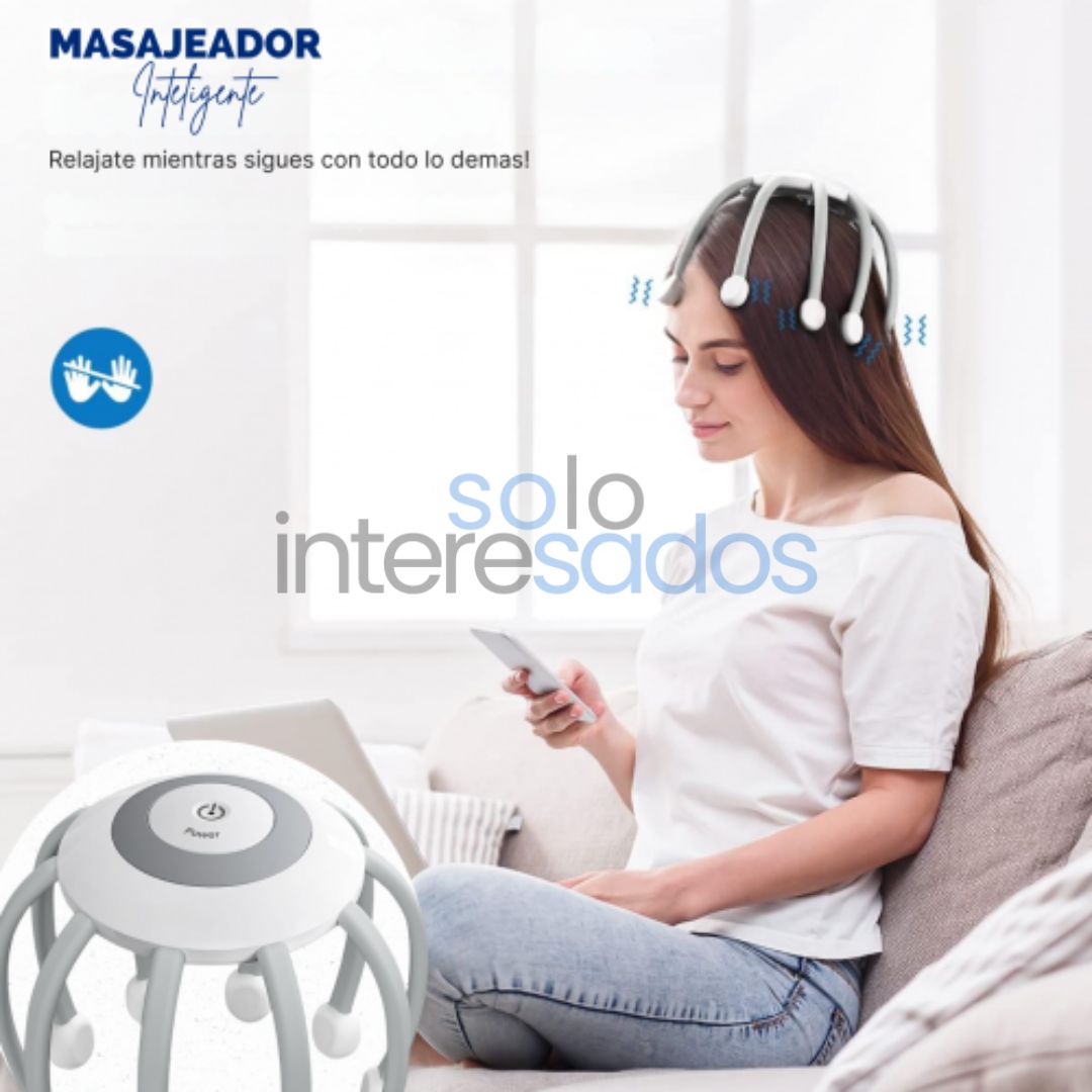 Masajeador RelaxHead – Alivio Instantáneo y Recargable
