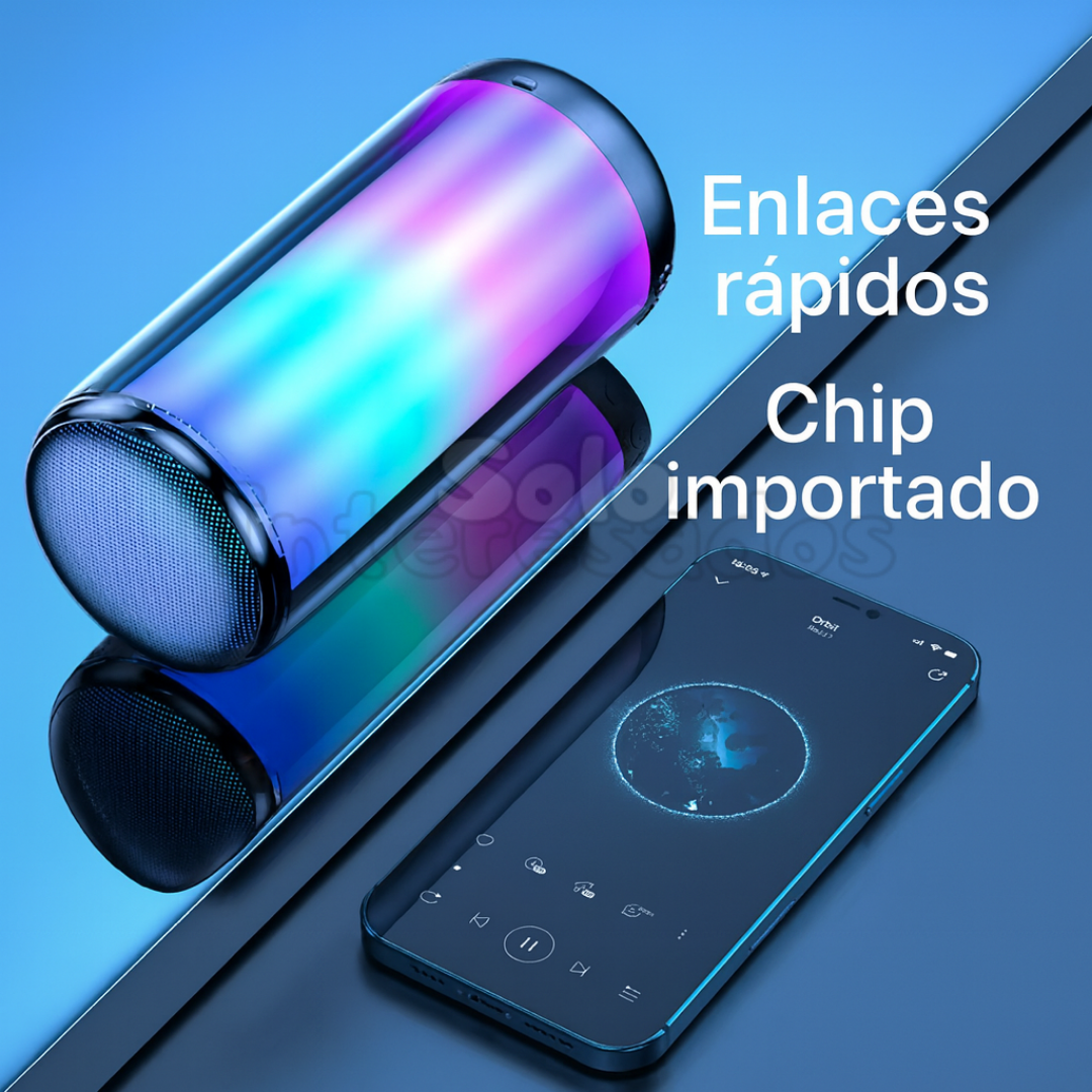 Bocina Luz LED Atmosphere Pro – Bluetooth Portátil