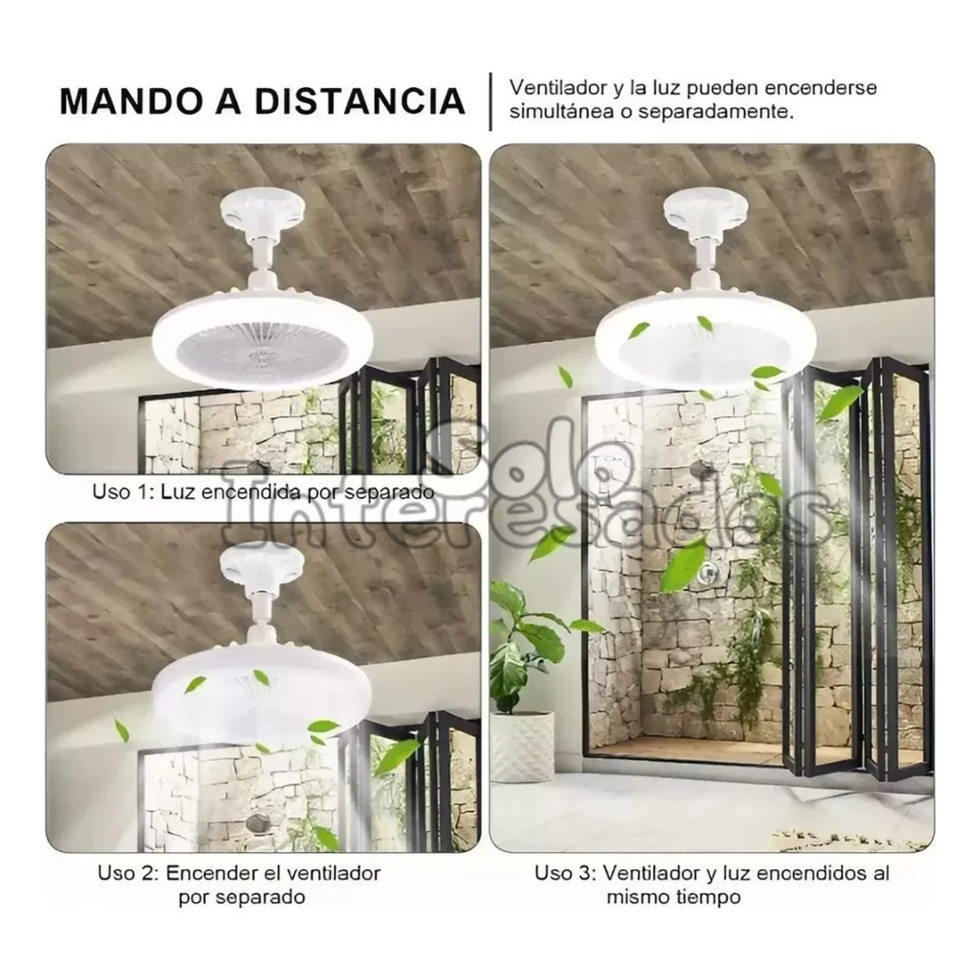BrisaLuz – Bombillo y Abanico LED con Aroma 3 en 1