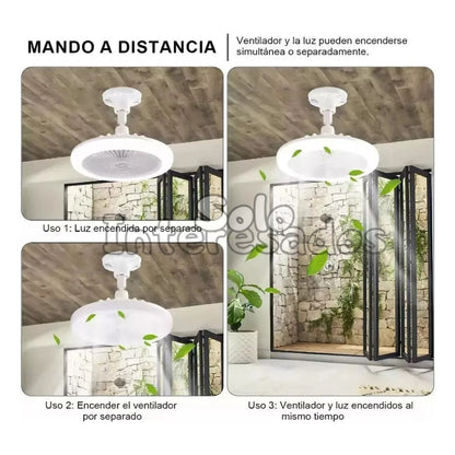 BrisaLuz – Bombillo y Abanico LED con Aroma 3 en 1