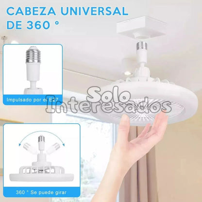 BrisaLuz – Bombillo y Abanico LED con Aroma 3 en 1