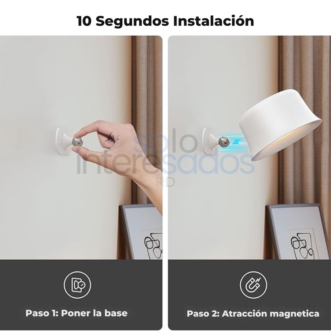 2X1 LuzMagnética LED – Recargable, Inalámbrica y con Control Remoto