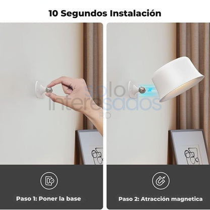 2X1 LuzMagnética LED – Recargable, Inalámbrica y con Control Remoto