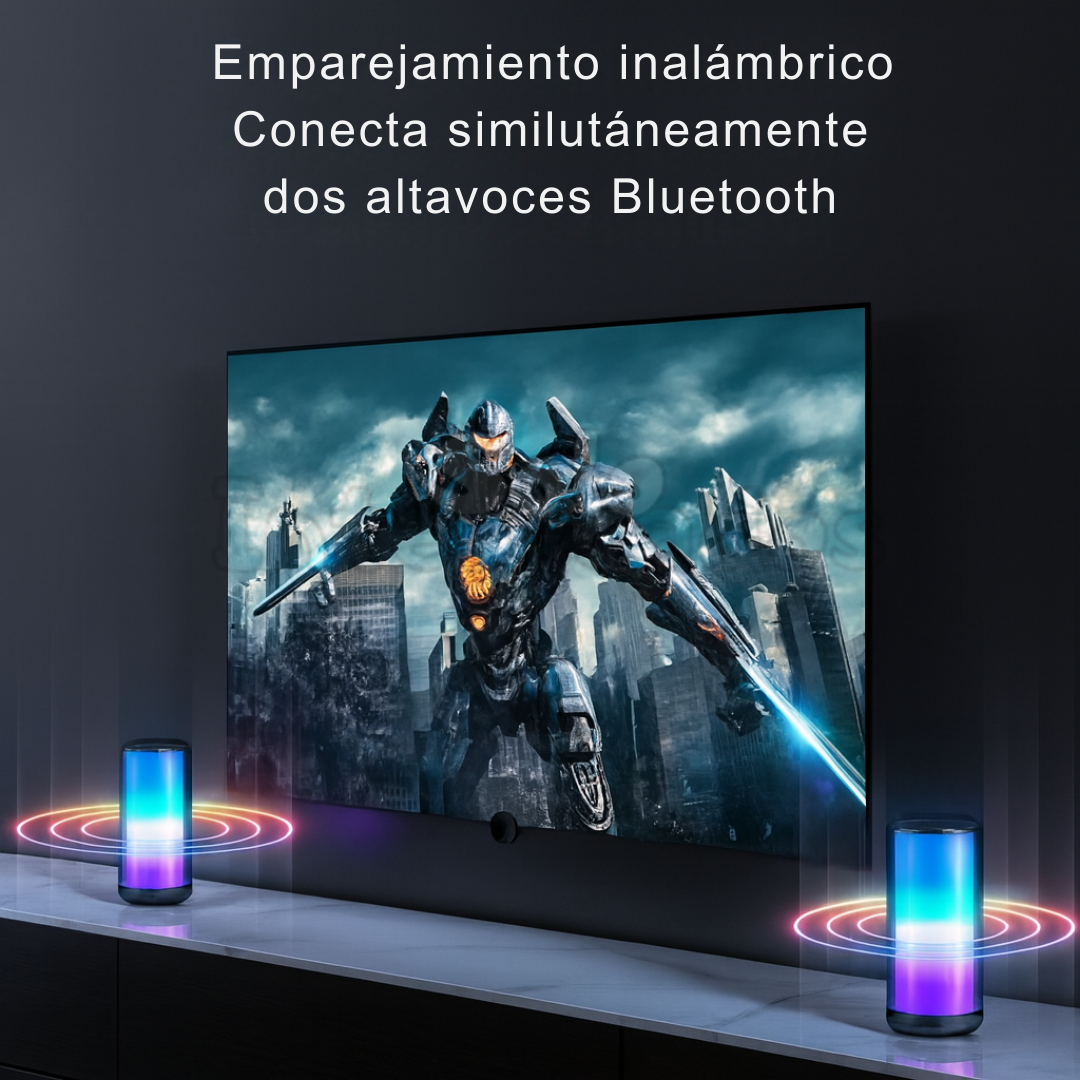 Bocina Luz LED Atmosphere Pro – Bluetooth Portátil