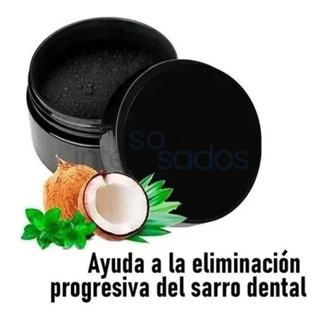 BlanquiCarbón – Blanqueador Natural con Carbón Activado y Coco 2X1 40g