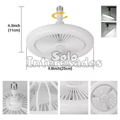 BrisaLuz – Bombillo y Abanico LED con Aroma 3 en 1