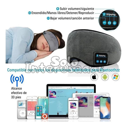 SueñoZen – Antifaz Bluetooth para Dormir con Música Relajante