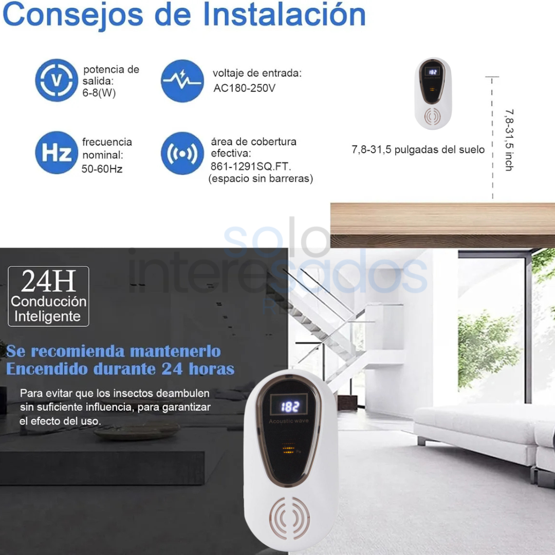 UltraRepel – Repelente Ultrasónico de Plagas Efectivo y Silencioso