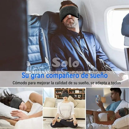 SueñoZen – Antifaz Bluetooth para Dormir con Música Relajante