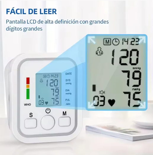 TENSIÓMETRO DIGITAL PARA TOMAR PRESIÓN ARTERIAL BRAZO