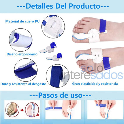 CORRECTOR DE JUANETE PLASTICO X PAR