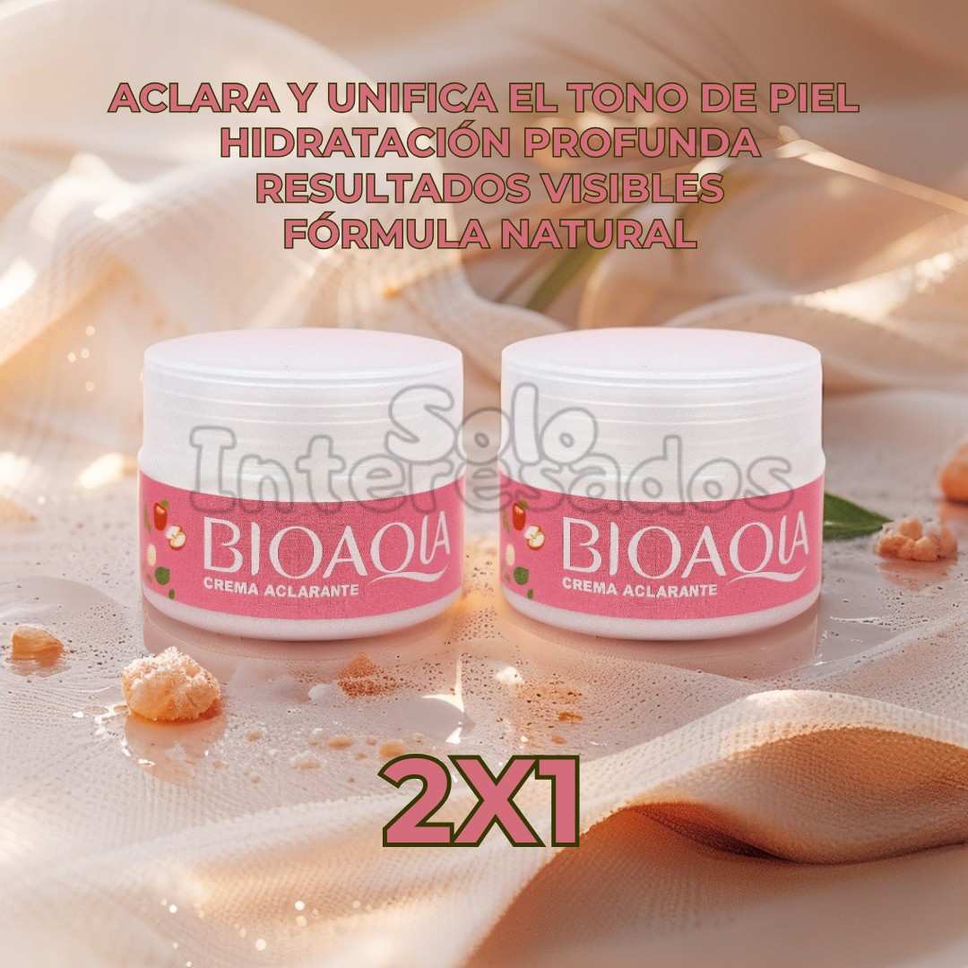 2x1 Crema Blanqueadora BIOAQUA 80g – Piel radiante y uniforme