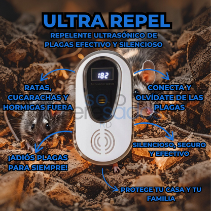 UltraRepel – Repelente Ultrasónico de Plagas Efectivo y Silencioso