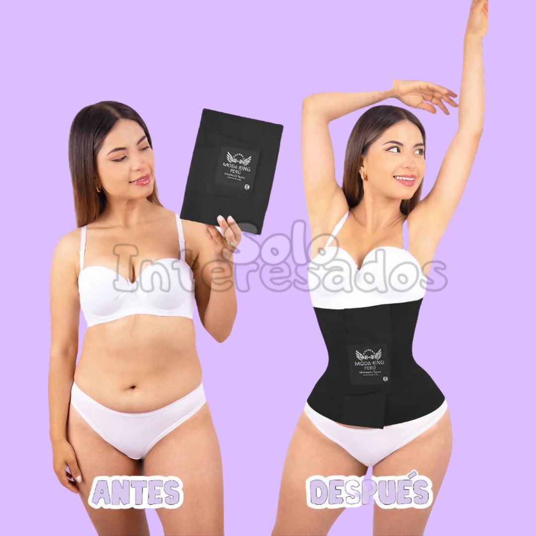 FAJA REDUCTORA MODA KING PERÚ NEGRA 100% ORIGINAL