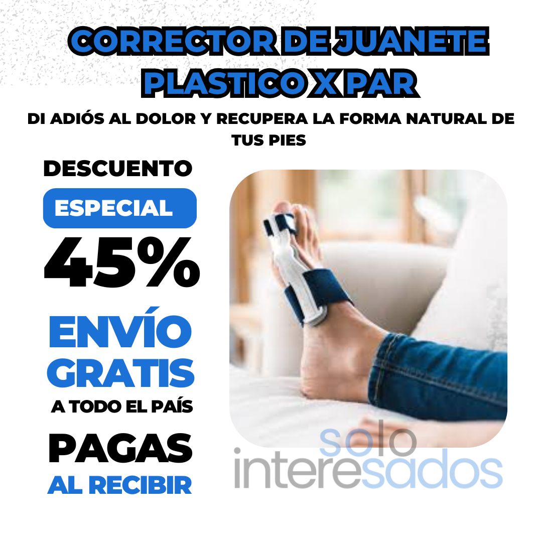CORRECTOR DE JUANETE PLASTICO X PAR