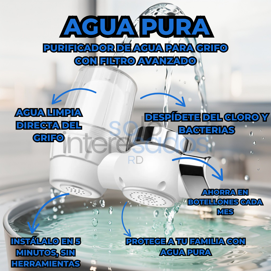 AguaPura – Purificador de Agua para Grifo con Filtro Avanzado